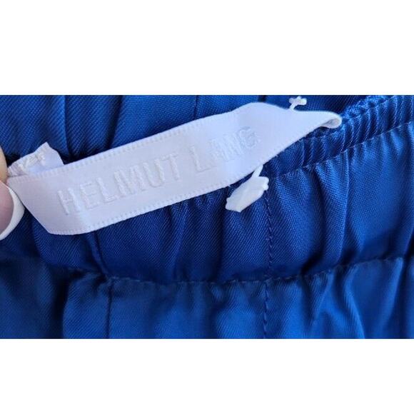 Helmut Lang Shorts Womens Large Cobalt Blue Viscose Pull On Tie Elastic Waist - Picture 4 of 12